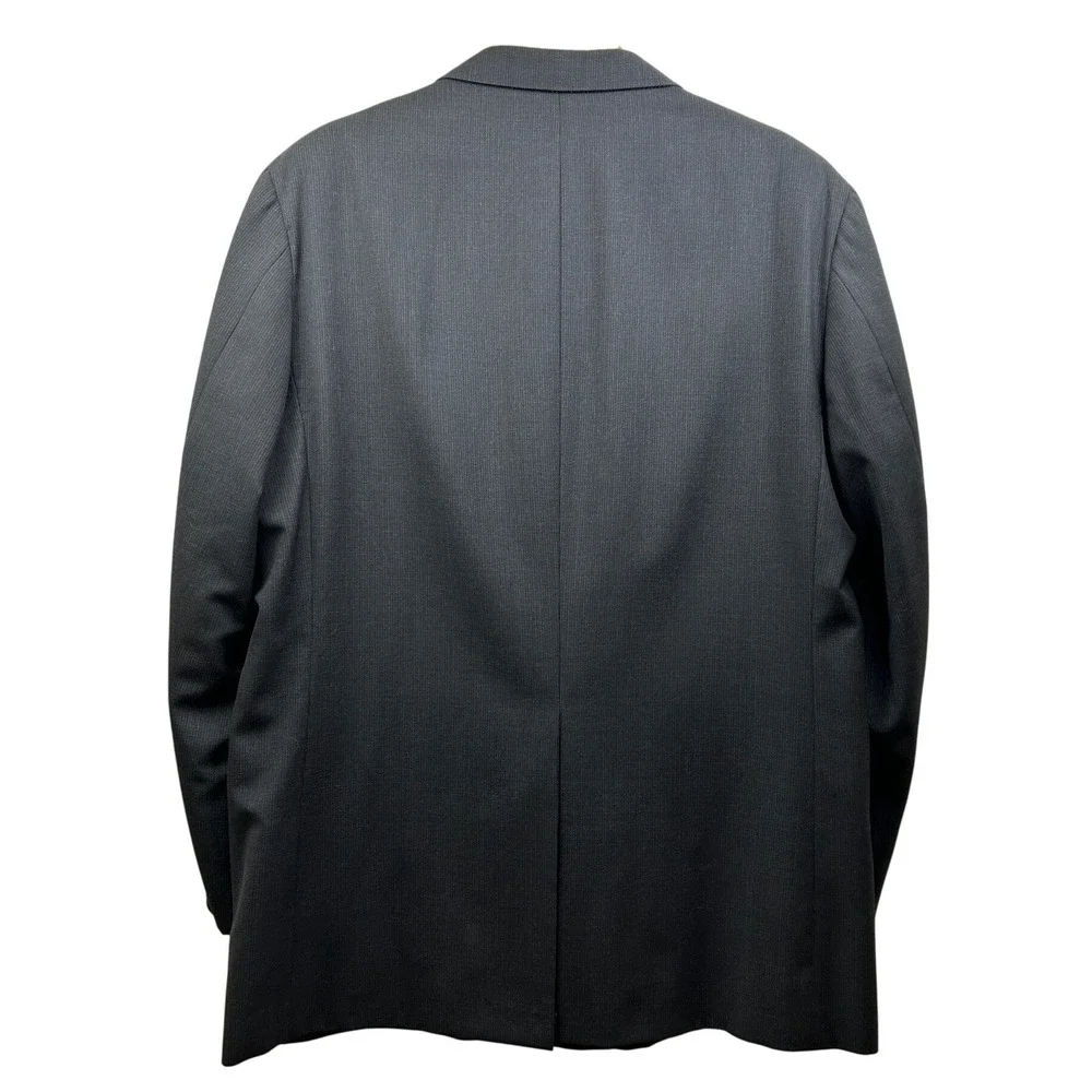 Hickey Freeman Wool Suit Set Men 48L 36x30 Gray USA Union Made 2-Piece Classic‎